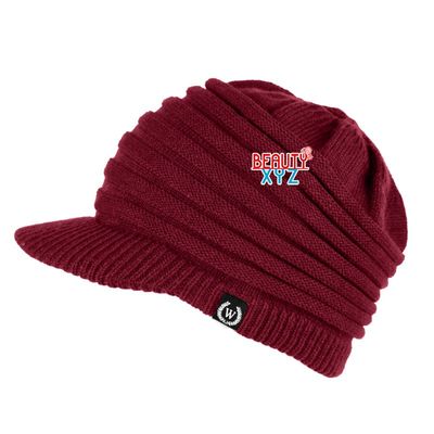 woman man Winter Visor Beanie Knit Hat Cap Crochet Men Women Ski Warm 