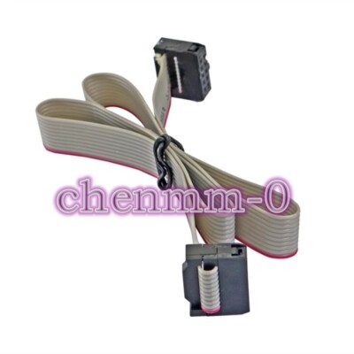 10PCS Gray cable FC-10P twin-ended JTAG cable AVR download cable length 48CM #ZJ