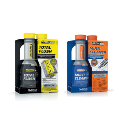 Xado Set-Atomex Totalflush Lavado de Motor + Diesel Multi Limpiador Inyectores