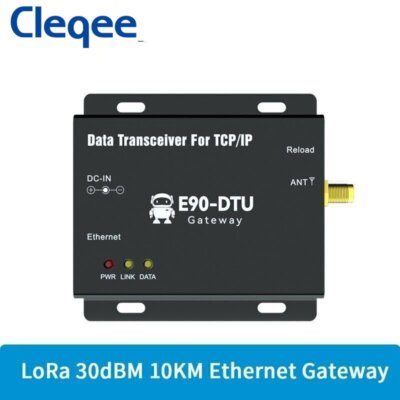 LoRa 915MHz 30dBm Ethernet Gateway MQTT10km RSSI SMA-K TCPUDP Transceiver Modem