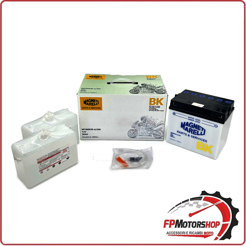 BATTERIA PER MOTO MARELLI MO60-N30-A-SM Y60-N30-A 12V 30Ah