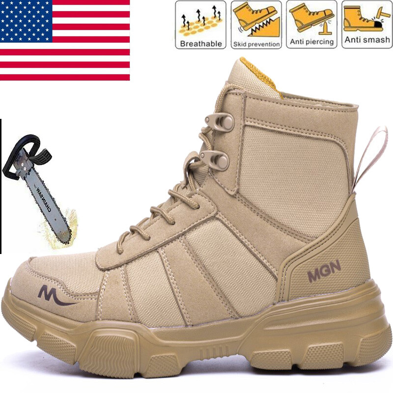 Mens Safety Shoes Steel Toe Indestructible Sneaker Work Hiking Boots Waterproof