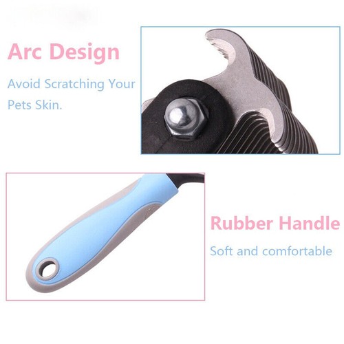 Pet Dogs Cat Hair Removal Comb Double-sided Detangler Dematting Pet Brush Tool
