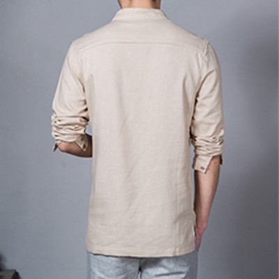 Hemd Pullover Bequem Männer Button Kleid Hinunter VAusschnitt Verkauf