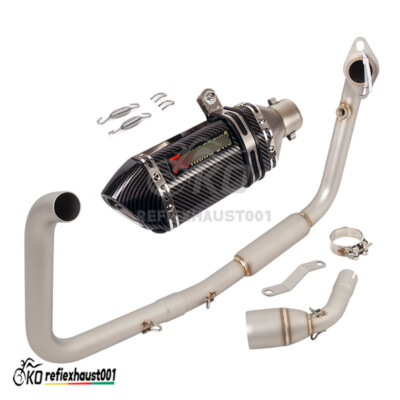 For Benelli TNT125 TNT135 2017-2023 Exhaust Front Link Pipe Mufflers Full System