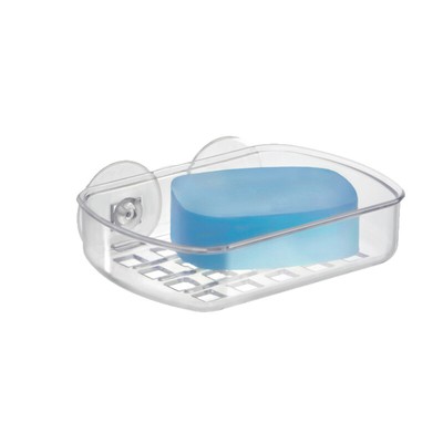 InterDesign 19600 Suction Soap Dish, Clear
