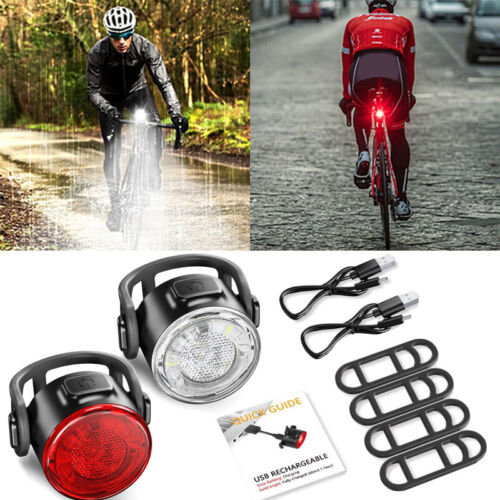T6 USB Fahrradlicht Set Fahrradbeleuchtung Fahrradlampe LED Fahrrad Rücklicht DE