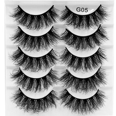 Faux Mink Lash Extension 8D Fluffy False Eyelashes Long Lashes Messy Cross 