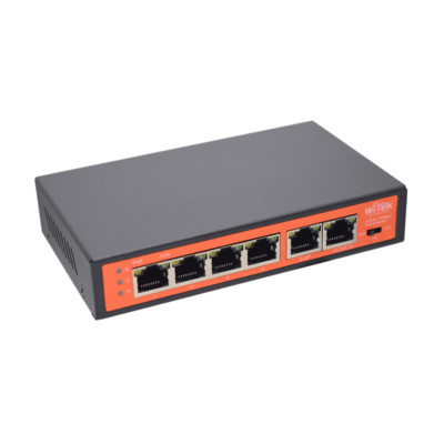 WITEK WI-PE51E 4FE PoE Output+1FE PoE Input +1FE Uplink port PoE Extender