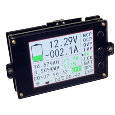 Kabellos Batterie Monitor Meter DC 120V 300A VOLT  AH SOC RestkapazitäT M1H1