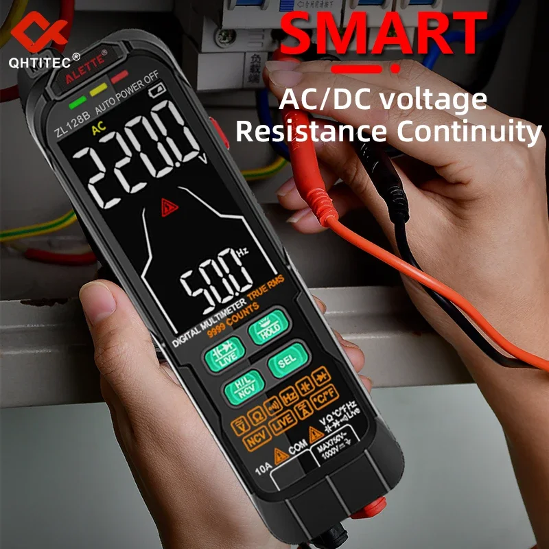 USB Charge Multimetro Digital Profesional AC DC Current Voltage Detector Pen Tru