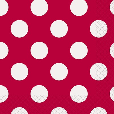 Red Polka Dot Party Napkins 16ct Red Polka Dot Party Napkins 16ct