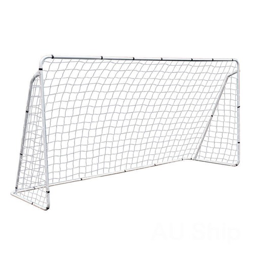 12 x 6' Soccer Goal Net Steel Frame Backyard Football Training Set Portable