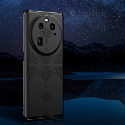 For Oppo Find X6 Pro, Luxury Business Leather Shockproof Plating Case Cover