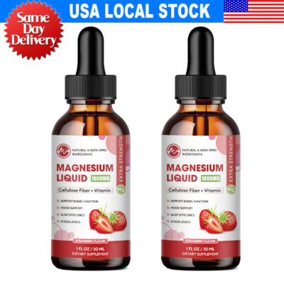 Premium Magnesium Liquid Drops, Magnesium Glycinate,Improve Sleep,Anxiety Relief