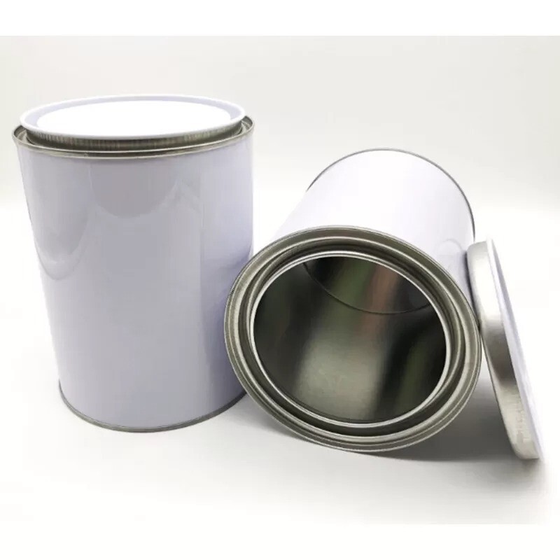 Empty Tin Cans Metal Paint Cans Mixing White With Metal Lever Lid 250ml 500ml 1L