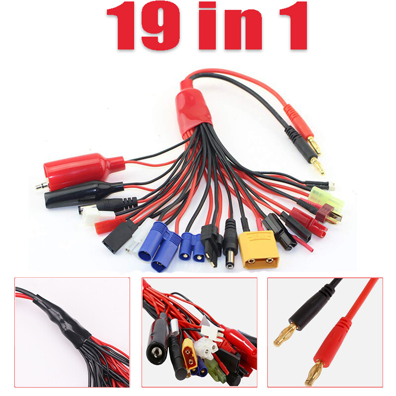 Truck Lipo Battery Multi Charger Adapter Lead Cable Converte