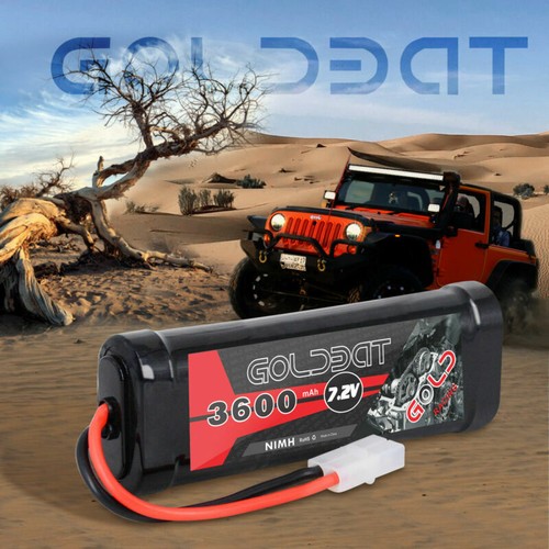 3600mAh GOLDBAT 7.2V NiMH Battery with Tamiya Connector for RC Traxxas Truck