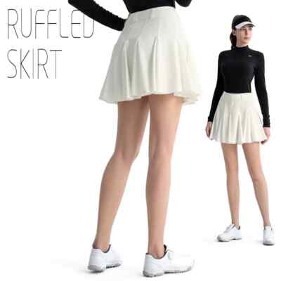 PGM's High Waist Ruffle Skirt Perfect for Fashion-Forward Golfers Casual Outings