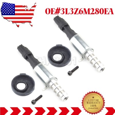 2X Camshaft Timing Solenoid Valve For 04-10 Ford F-150 Expedition 4.6L 5.4L VCT