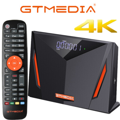 GTMEDIA V8 UHD 4K FTA Satellite Receiver DVB-S/S2/S2X Sat PVR H.265 WIFI Youtube