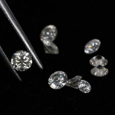 0.11 Ct H VS2 Grade Loose Diamond Round Cut EGL Certified for Jewelry