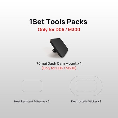 70mai Tools pack for 70mai Car DVR Electrostatic Sticker for 70mai Dash Cam Heat