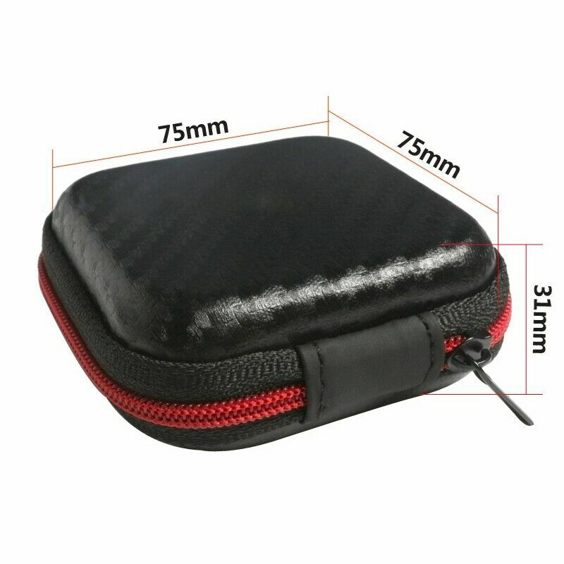 1X Hearing Aid Storage Case Bag Box Zipper for Earbuds IEM for U disk USA Seller
