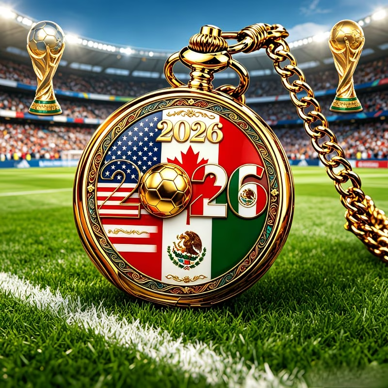 2026 Football Cup Commemorative Pocket Watch |A Fan Festival Gift Collectible