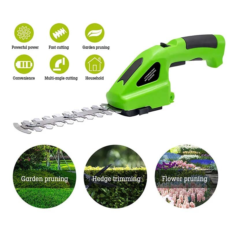 & Cordless Grass Shear-2 In 1 Handheld Grass Trimmer Lightweight