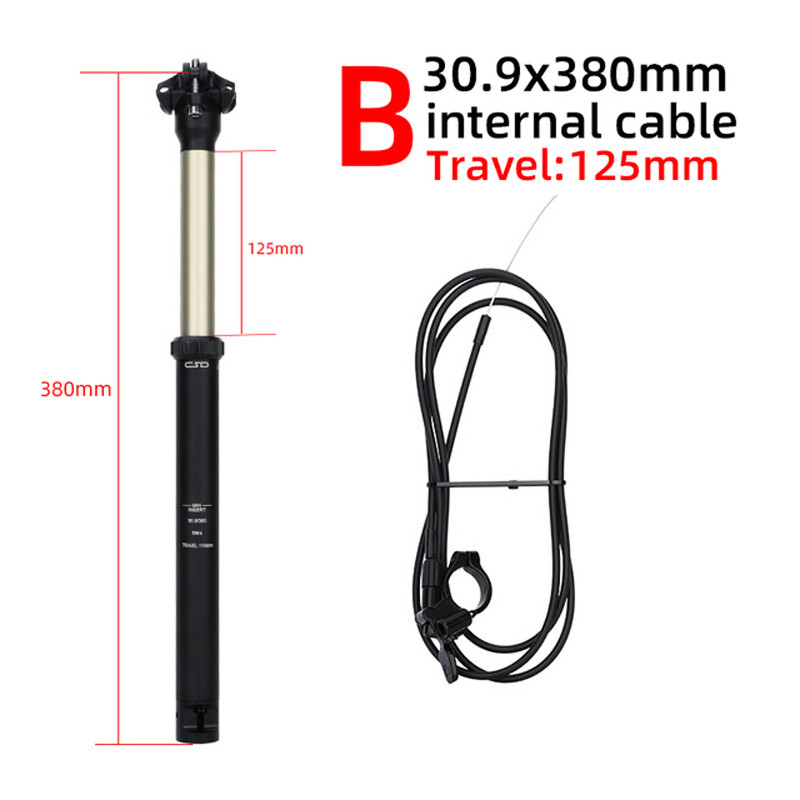 DNM Bike Dropper Seatpost 30.9mm 31.6mm Aluminum Alloy Internal /External Cable