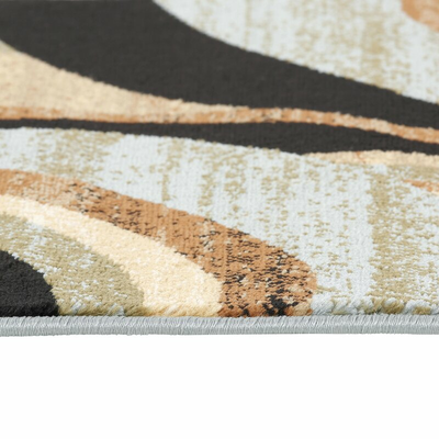 Metro Lane Barclay Teppich Rundteppich Vorleger Innenteppich Bunt Blau 160cm