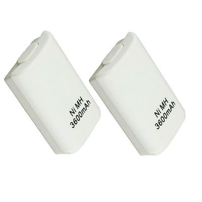 2X Wireless 3600 mAh Controller Rechargeable Battery Pack for Xbox...