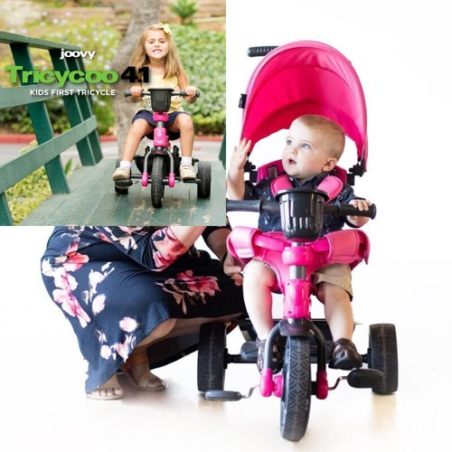 Joovy Tricycoo 4.1 Kids Tricycle with 4-Stages Featuring Ext