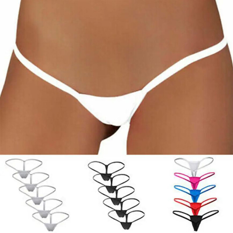 5 Pack Womens Mini Sexy Thong Micro G-string Underwear Panties Lingeries Lot