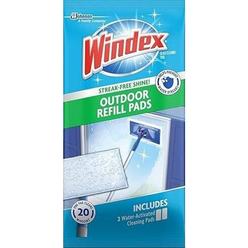 Windex® Outdoor All-in-One Glass Window Cleaning Tool Refill Pads