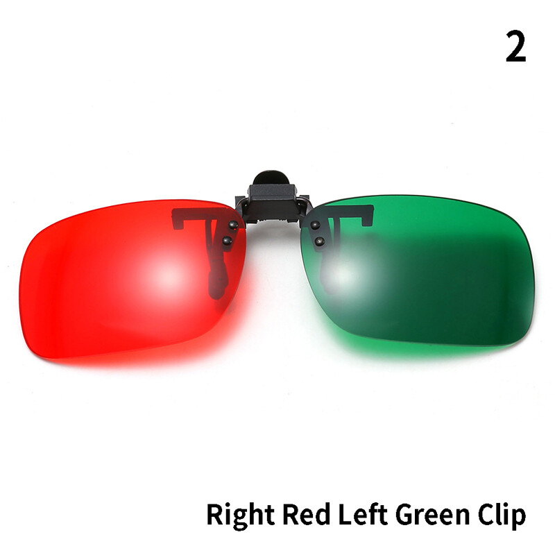 Red Blue Green 3D Glasses Black Frame For Dimensional Anaglyph Movie TV_ro