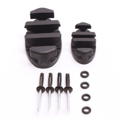 2 Pcs Nylon Marine Kayak Zigzag Anchor Cleat Kit with Tri-Grip Rivets & O Rings
