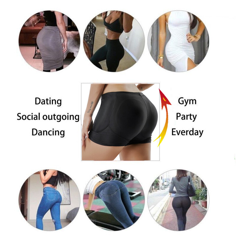 Women Fake Butt Hip Padded Enhancer BoyShort Waist Body Shaper Panty