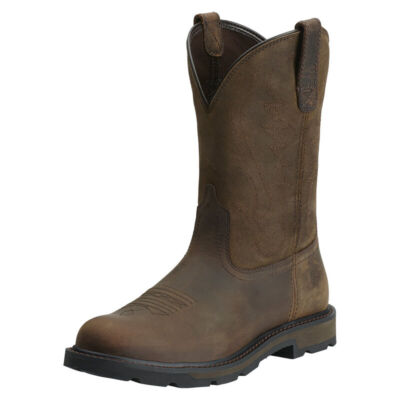 S Groundbreaker Round Toe Pull On Work Boot