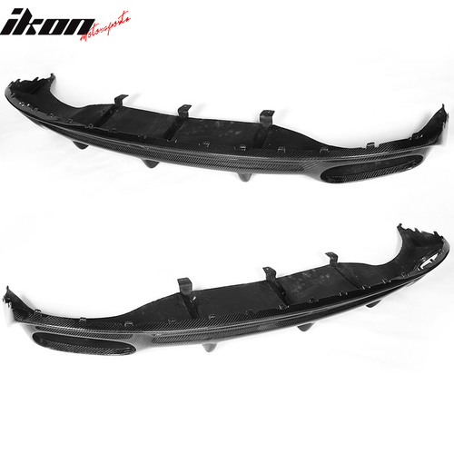 Fits 12-14 Audi A7 4Dr S Line OE Style Carbon Fiber Rear Bumper Lip Diffuser