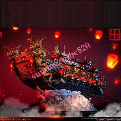 CorePlay Studio Big Treasure Ship Fortune Golden Dragon Ship Statue Pre-order