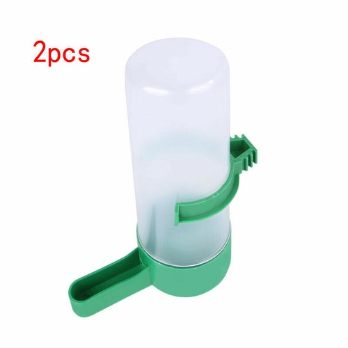 2pc Pet Drinker Food Feeder Water Clip Kit For Cage Bird Parrot Cockatiel Budgie