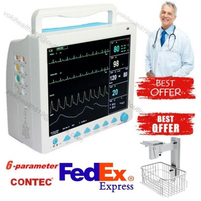 CONTEC CMS8000 Patient Monitor ICU Vital Signs Multi-parameter Wall Bracket Cart
