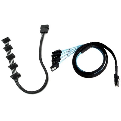 1 Pcs 4-Pin IDE 1To 5 SATA SATA  Cable Adapter & 1 Pcs  SAS 36Pin8127