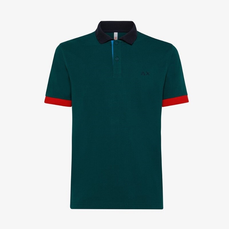 

Мужская палка Sun68 Зеленый Английский A33114 Polo 3 Color Way Эл. Вс 68