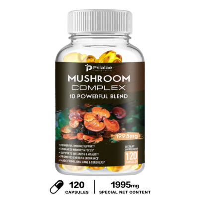 Mushroom Complex - Lions Mane,Cordyceps Sinensis - Brain & Nervous System Health