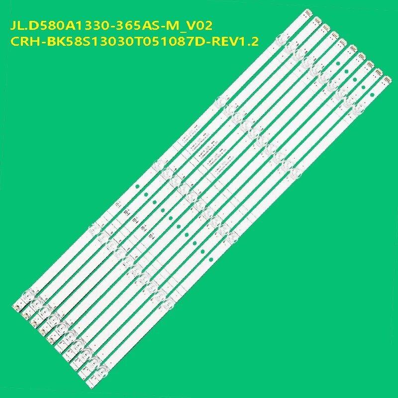 10ÃLed-Streifen Jl.D580a1330-365as-M_v02 FÃ¼R Hisense H58a6100 H58ae6000 58h6550e
