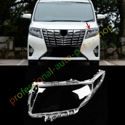 Left Headlight Clear Lens Cover + Sealant For Toyota Alphard 2015-2017