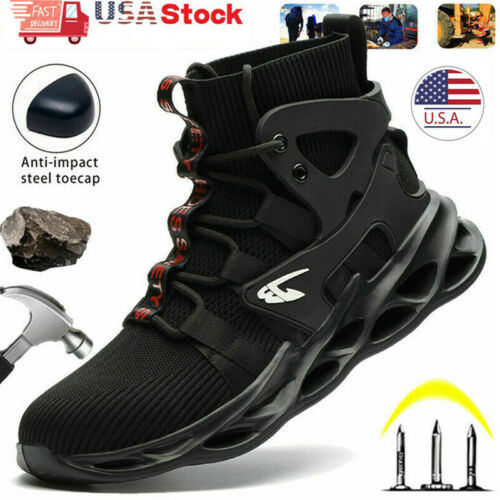 Mens Work Boots Steel Toe Cap Safety Shoes Indestructible Sneakers Bulletproof
